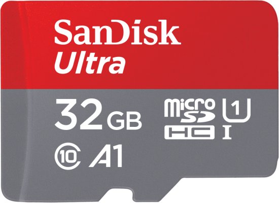 כרטיס זיכרון ללא מתאם SanDisk Ultra MicroSDHC – דגם SDSQUA4-032G-GN6MN – נפח 32GB