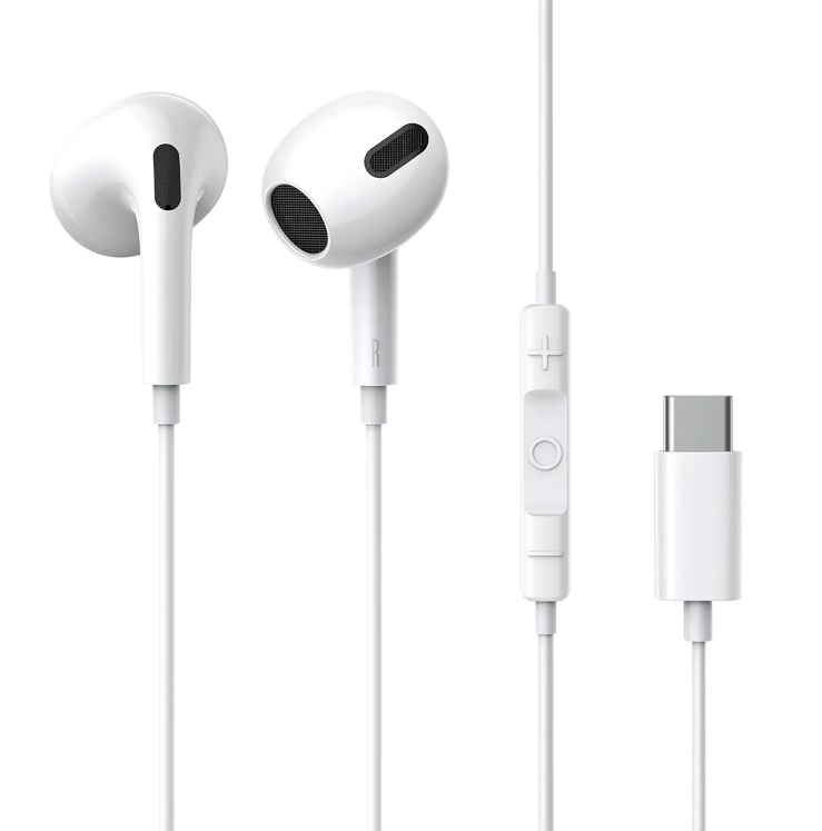 2XPack -15% אוזניות Baseus Encok Type-C lateral in-ear Wired Earphone C17