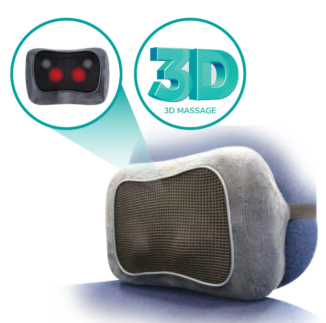 כרית עיסוי שיאצו 3D מקצועית Medics Care MC-9880