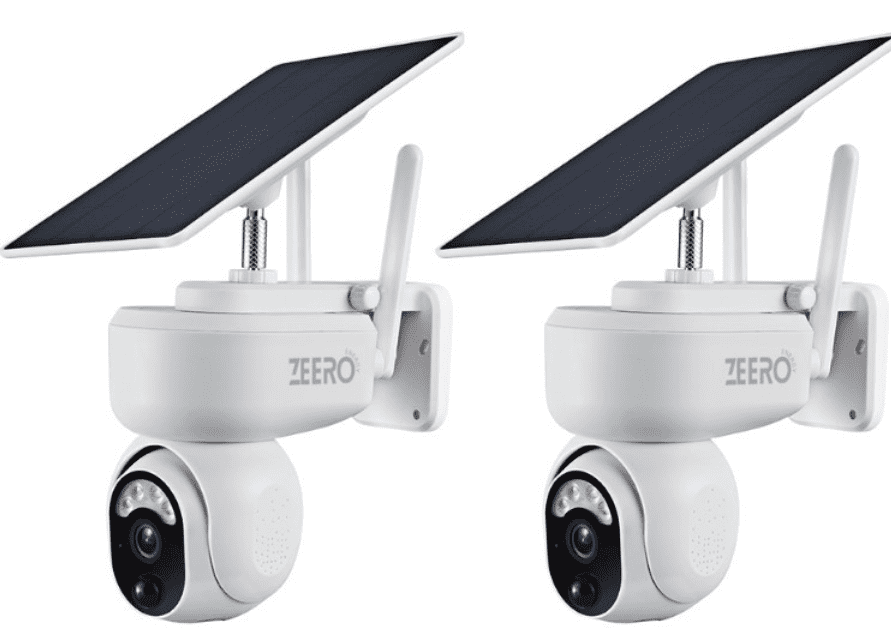 באנדל 2 מצלמות אבטחה סולאריות Zeero SIM Pro