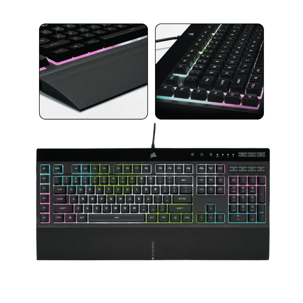 מקלדת גיימינג Corsair K55 RGB PRO XT עברית/אנגלית