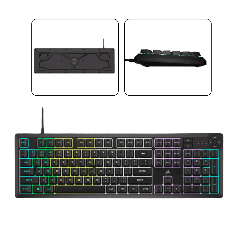 מקלדת גיימינג Corsair K55 CORE RGB עברית/אנגלית